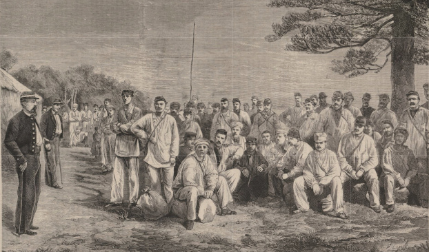 Arrivée des Communards à l'Ile des Pins 1873